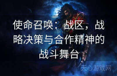 使命召唤：战区，战略决策与合作精神的战斗舞台