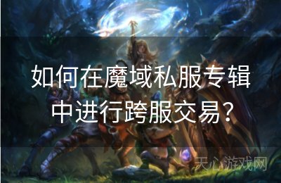 如何在魔域私服专辑中进行跨服交易？