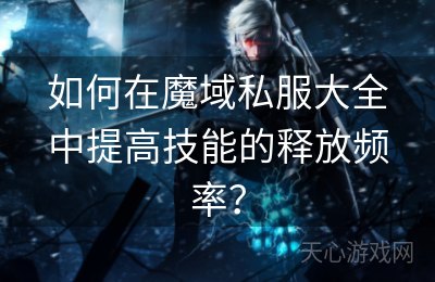 如何在魔域私服大全中提高技能的释放频率？