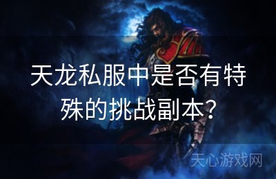 天龙私服中是否有特殊的挑战副本？