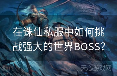 在诛仙私服中如何挑战强大的世界BOSS？