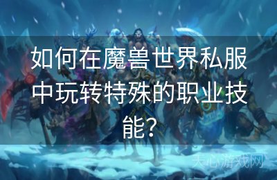 如何在魔兽世界私服中玩转特殊的职业技能？